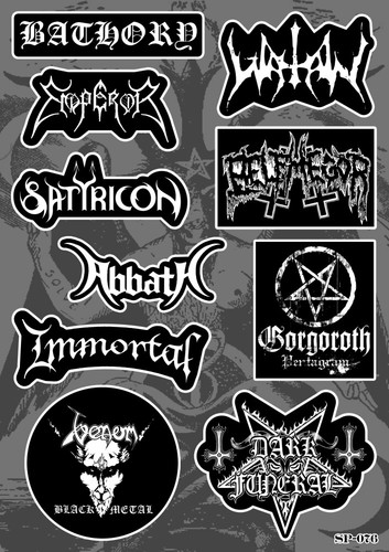 Adesivi metallo nero - , bathory