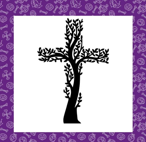 Disegno croce albero adesivo - disegno,