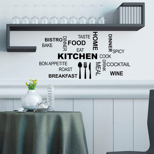 Adesivo murale parole cucina - adesivo,