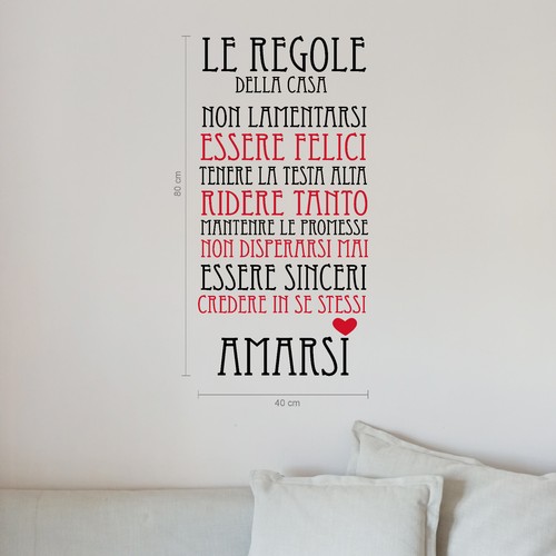 Wall stickers adesivi frase - stickers,