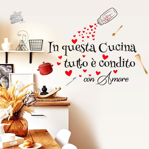 Adesivi murali cucina - adesivi, frasi