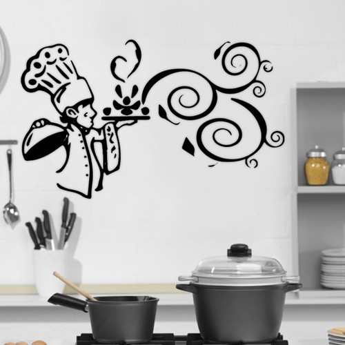 Adesivi murali cucina - , cuoco