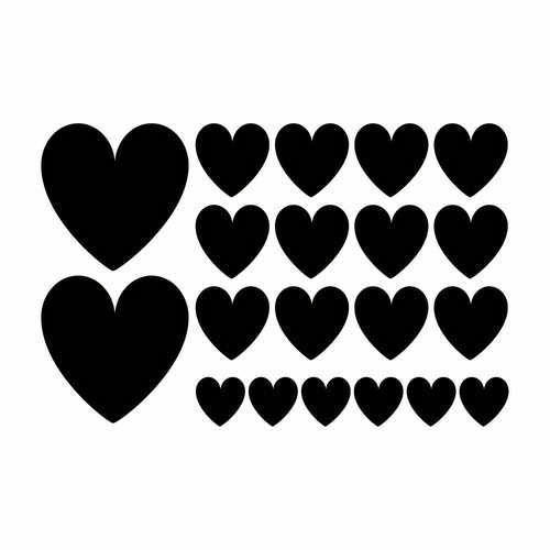 Adesivi vinile cuore - adesivi,
