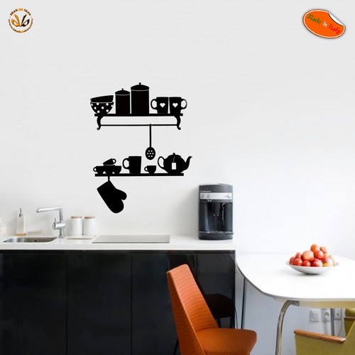 Adesivi murali cucina - , tazze