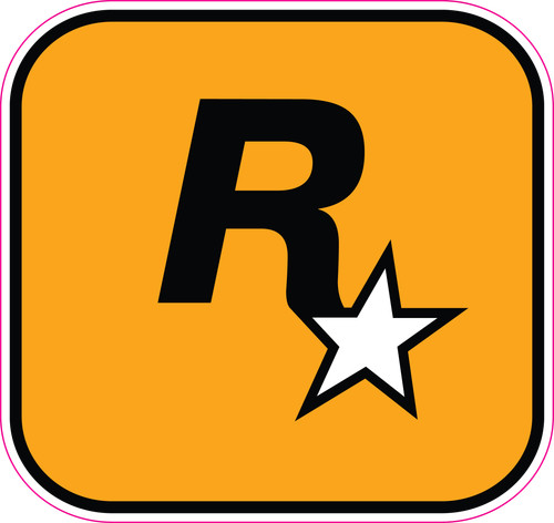 Rockstar logo vinyl - rockstar, sticker