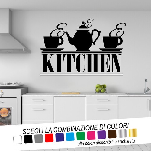 Adesivo murale cucina kitchen - adesivo,