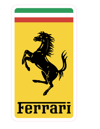 Ferrari emblem vinyl - emblem, sticker