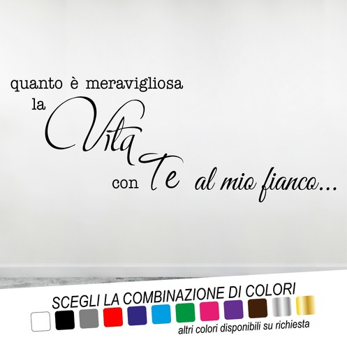 Adesivo murale frase - murale,