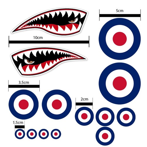 Adesivi aereo spitfire - adesivi,